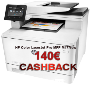HP Printer cash back.